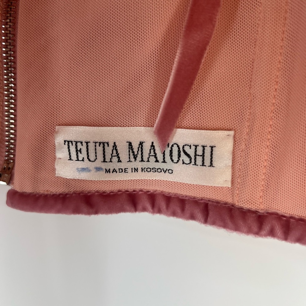 MADE TEUTA MATOSHI PINK SEQUIN CORSET TOP SIZE LARGE - Picture 5 of 15